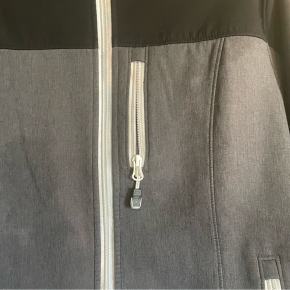 Women’s Roper Softshell Jacked Black Gray Western  Size Large‎ EUC - Picture 3 of 7